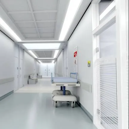 Medical clinic with hygienic, easy-to-maintain floors