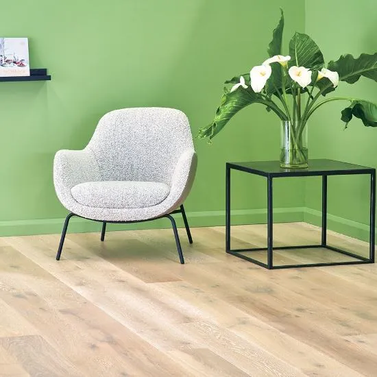 Engineered wood flooring in Dubai apartment