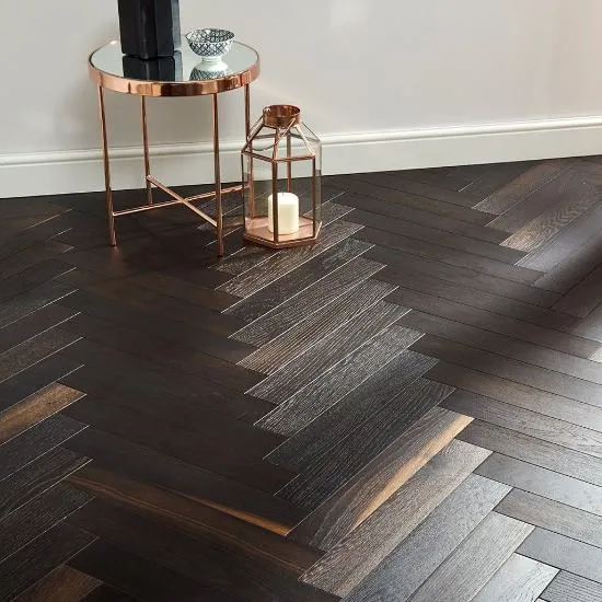 High-quality parquet finish with a glossy look