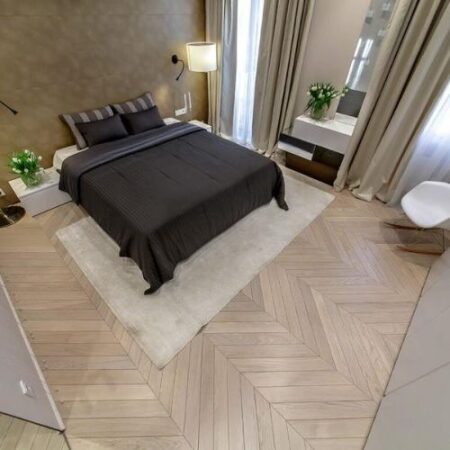 Parquet flooring Installed in bedroom
