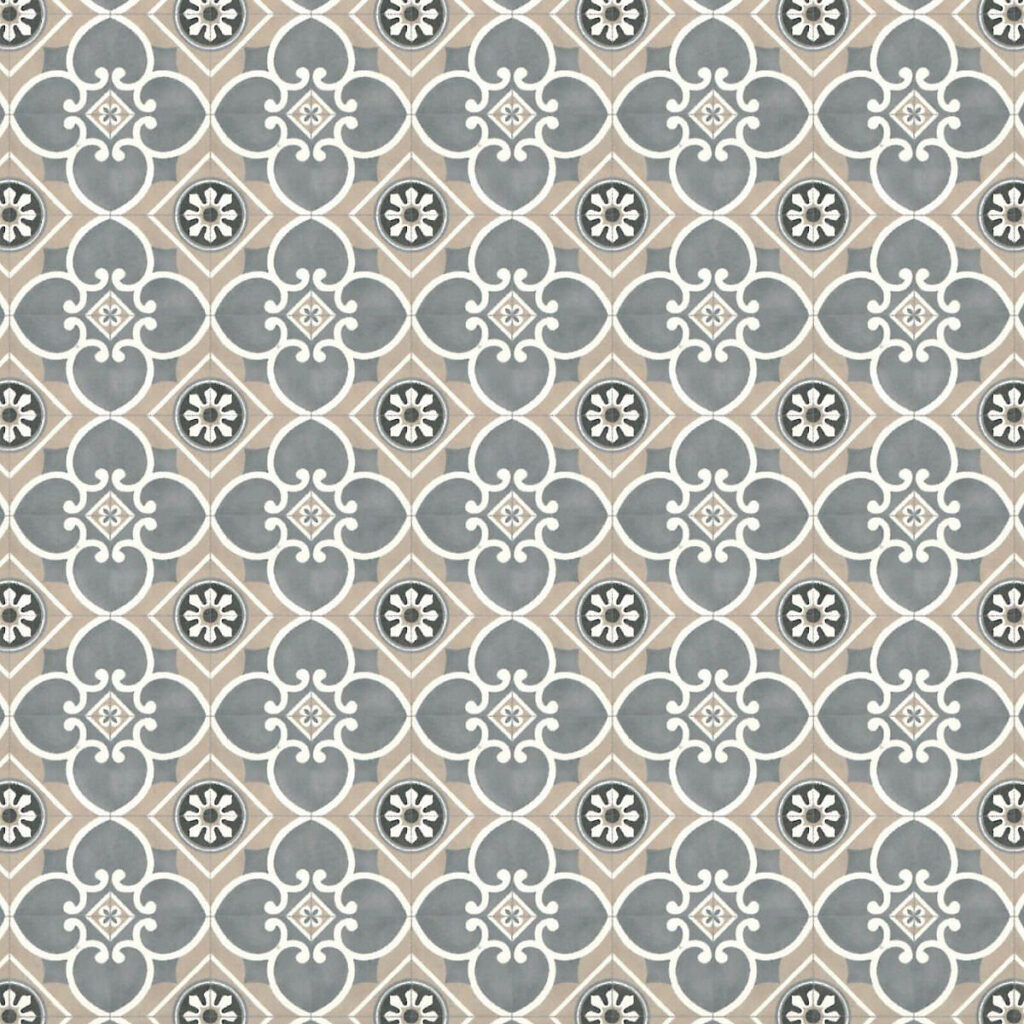 Beige Designer Effect Anti-Slip Vinyl Sheet