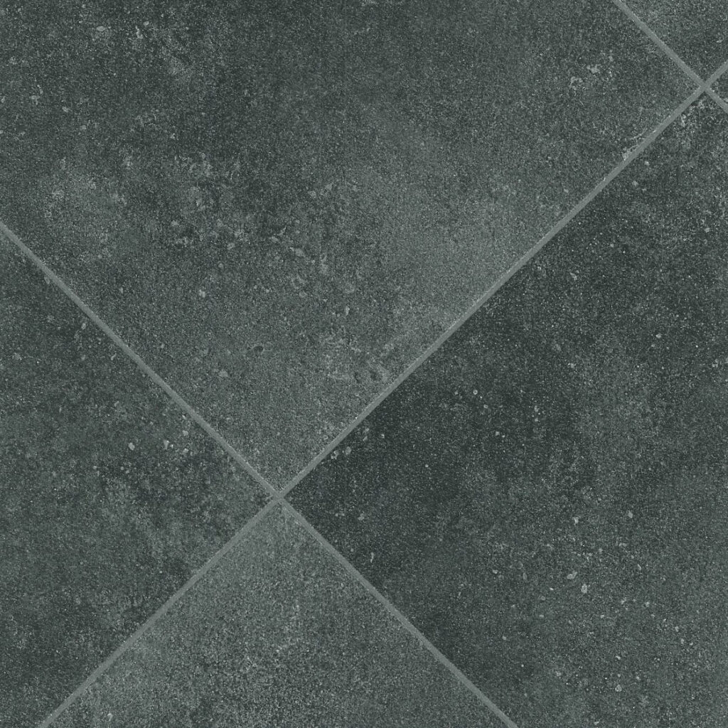 Black Modern Stone Effect Anti-Slip Vinyl Sheet