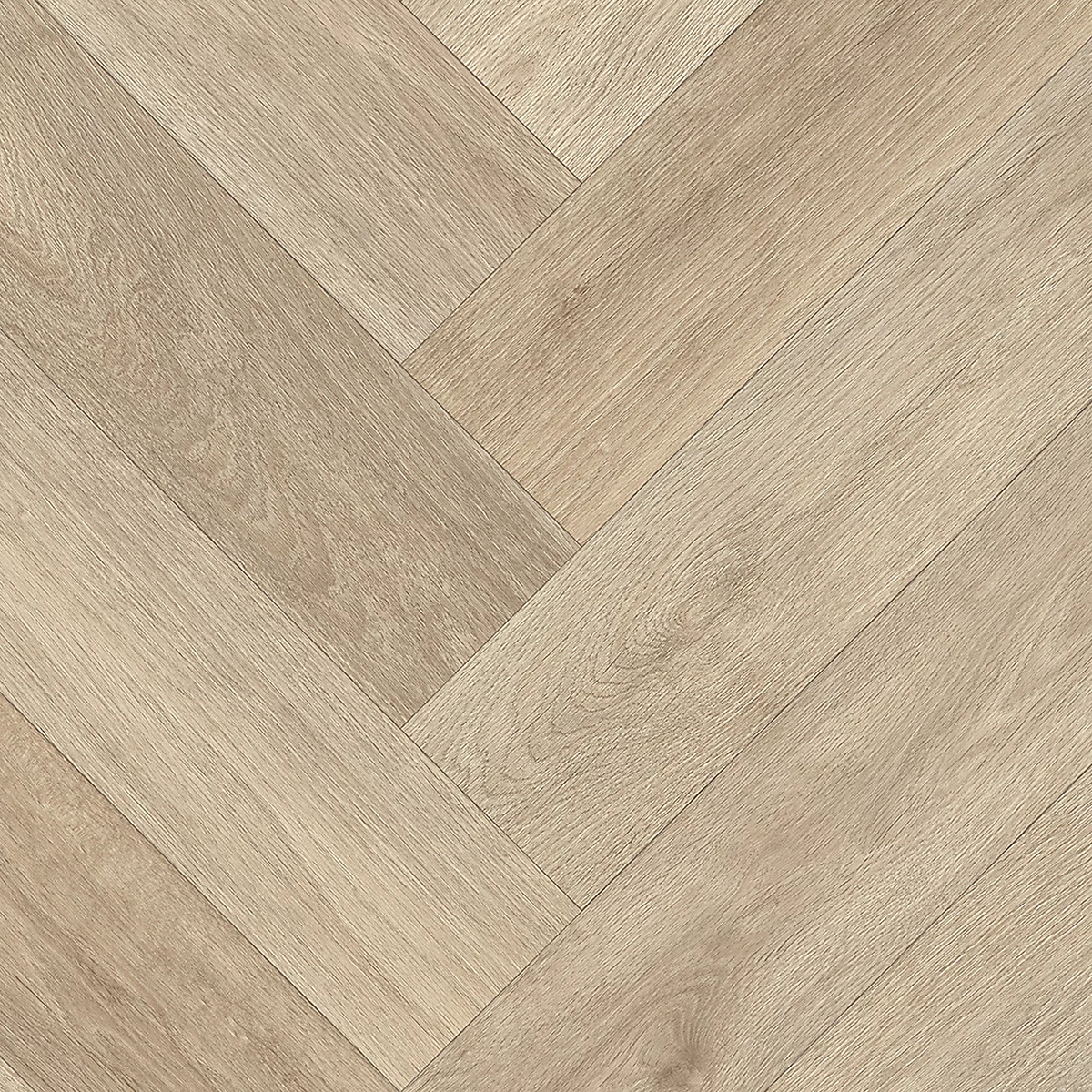 Precut Greige Herringbone Parquet effect Sheet