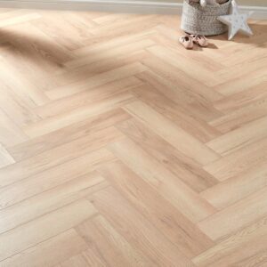 Elegant Oak Herringbone Flooring