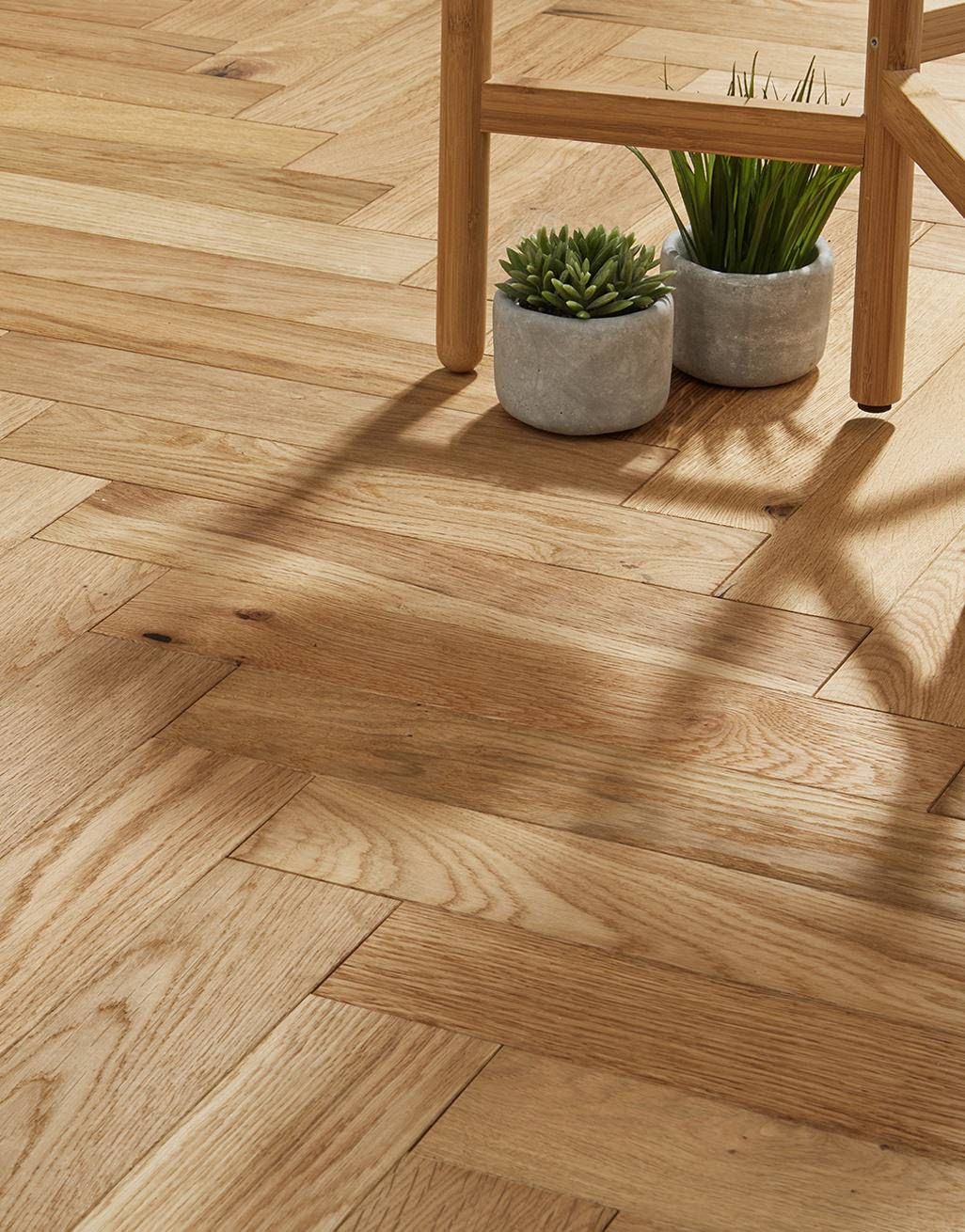 Oxford Herringbone Natural Oak Floor