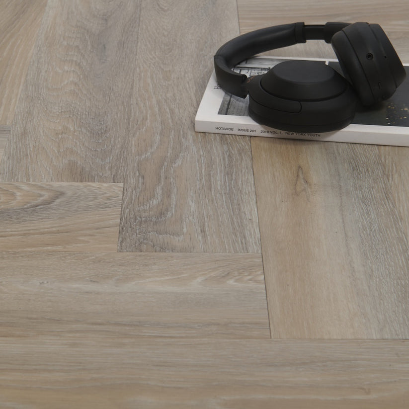 Herringbone Treated Birch SPC Click Vinyl Flooring