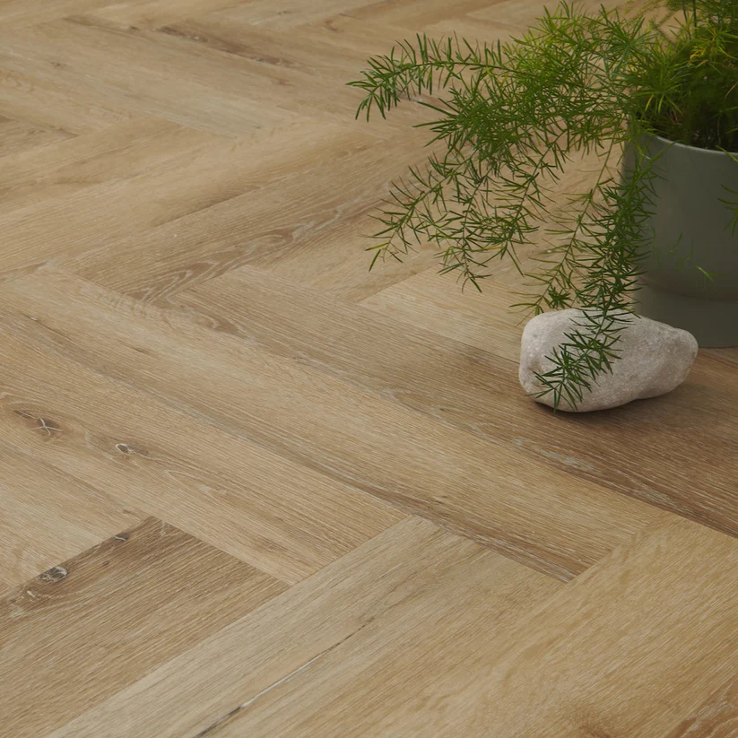 Voyager Oak Herringbone SPC Click Vinyl Flooring