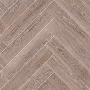 Pale Ash Herringbone Vinyl Flooring