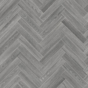 Grey/White Herringbone Flooring