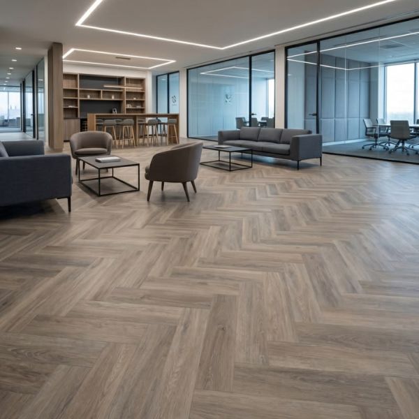 Office herringbone floor