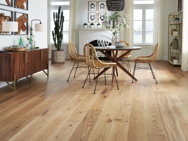 Wooden Floor tiles in Dining room